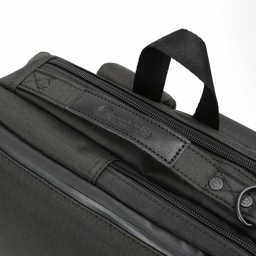 moustache on time 3wayビジネスバッグ 撥水ヘリンボーンポリ×コーティングポリ×牛革 JJT-2068