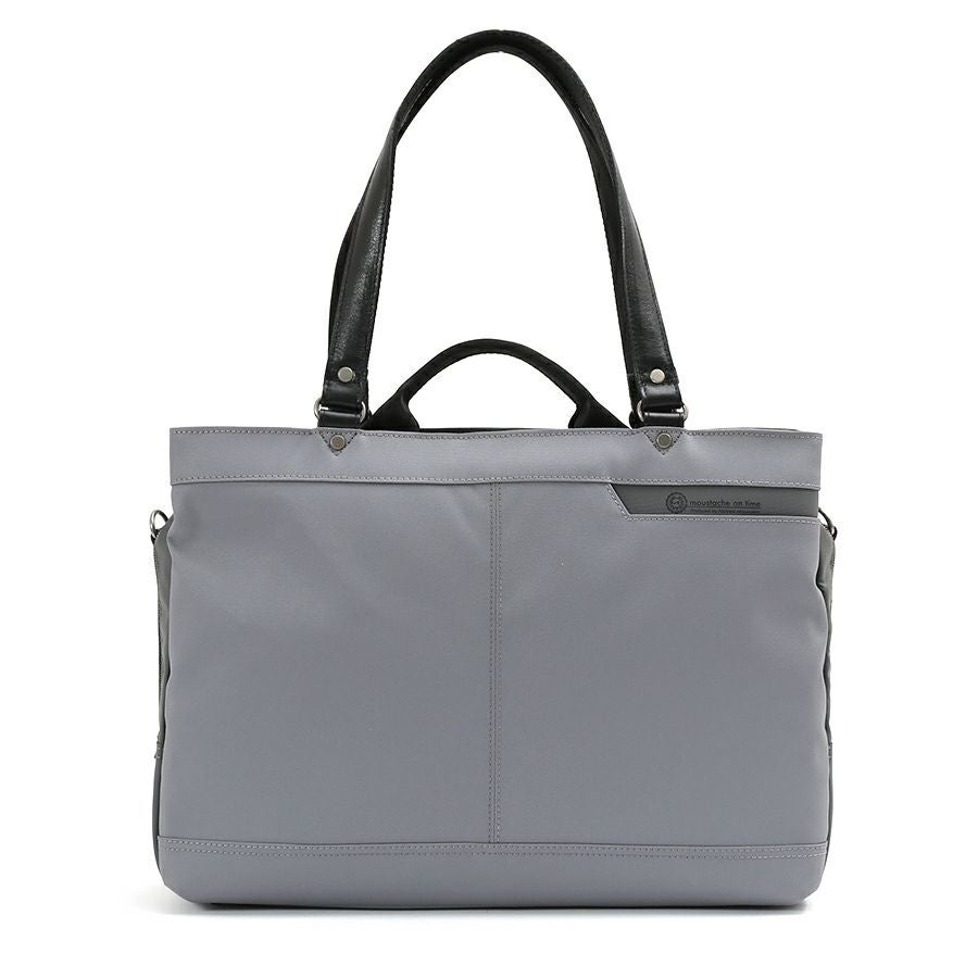 moustache on time ダブルハンドル３層トートブリーフバッグ Corduraコーティングポリ×牛革 JDF-2710