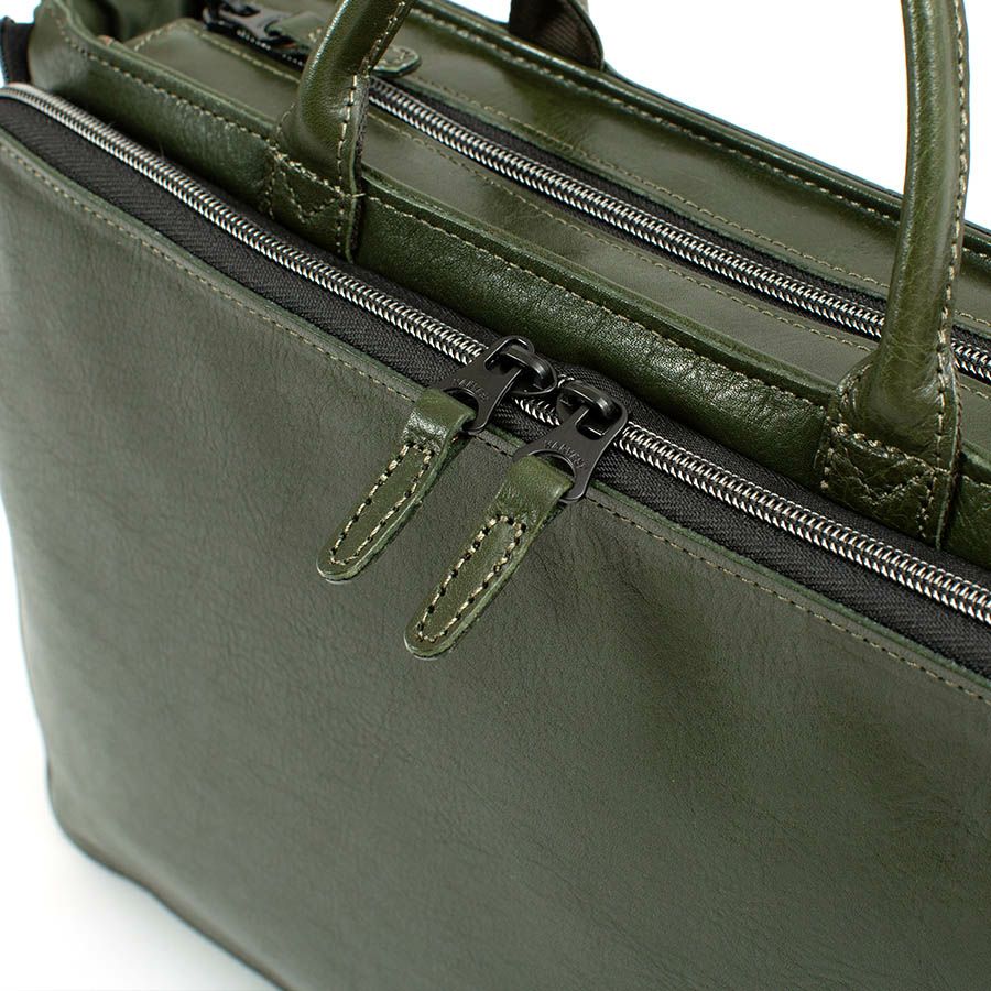 DOUBLES マチ拡張スリムショルダーバッグM 牛革 JXG-7345