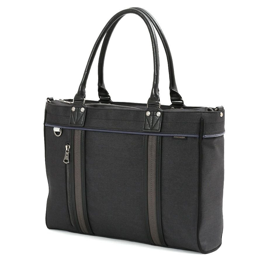 moustache on time 2WAYブリーフトート 杢調ポリ×合皮×牛革 JHZ-2720