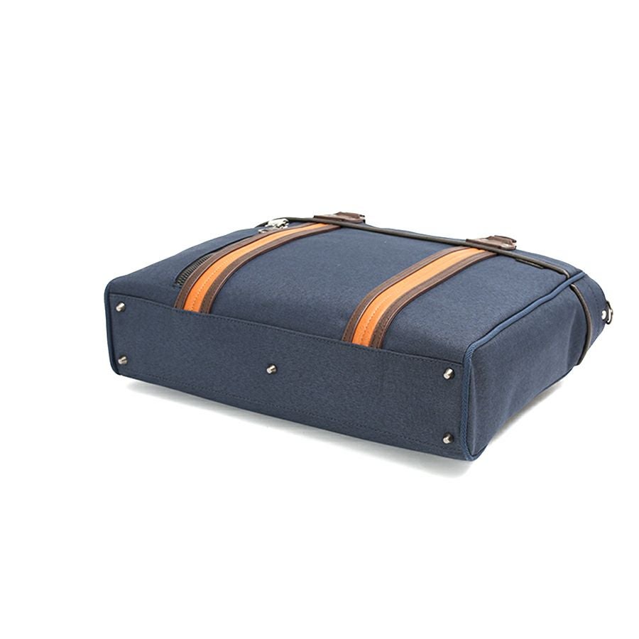 moustache on time 2WAYブリーフトート 杢調ポリ×合皮×牛革 JHZ-2720