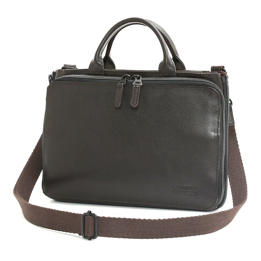 公式】 DOUBLES マチ拡張 スリムショルダーバッグS 牛革 JXG-7346