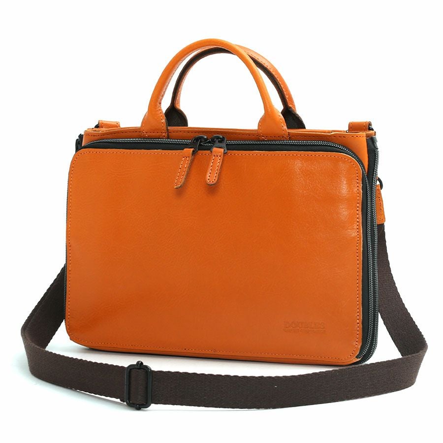 公式】 DOUBLES マチ拡張 スリムショルダーバッグS 牛革 JXG-7346