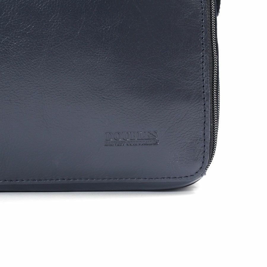公式】 DOUBLES マチ拡張 ブリーフショルダーバッグ 牛革 JXG-7347