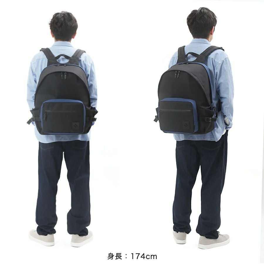 公式】 MOUSTACHE Dパックリュックサック（33L） 撥水ポリ×牛革