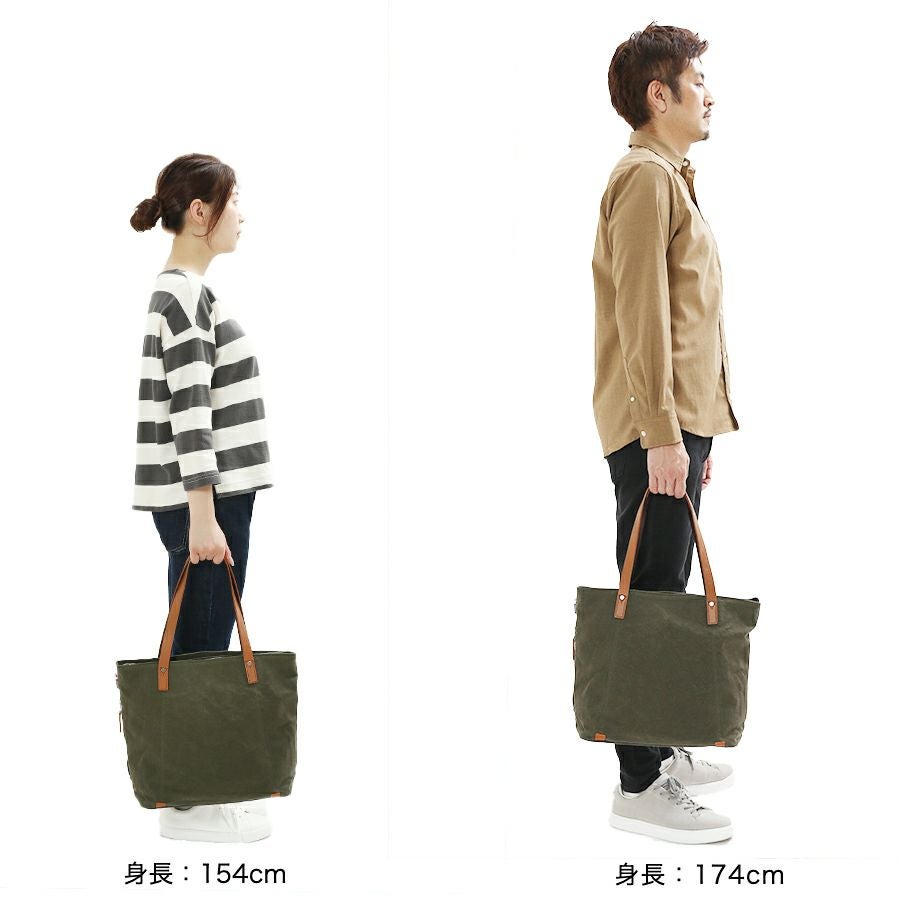 公式】 DOUBLES トートバッグ 国産帆布10号×牛革 BQZ-7433