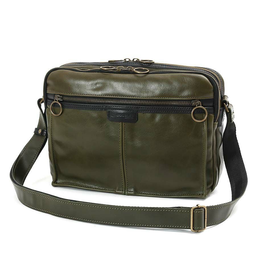 公式】 DOUBLES ショルダーバッグ 牛革 BCG-7405 ハーヴェスト