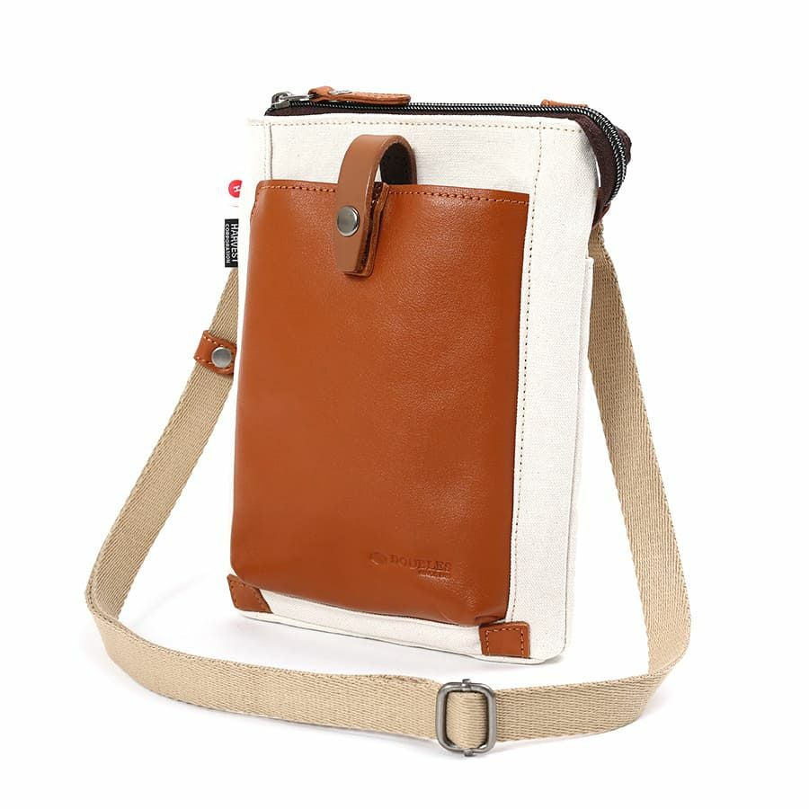 公式】 DOUBLES ミニショルダー 国産帆布10号×牛革 BQZ-7434