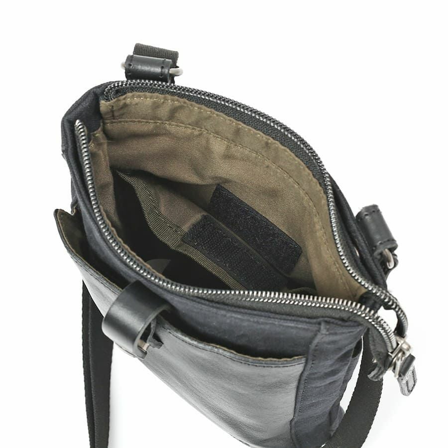 公式】 DOUBLES ミニショルダー 国産帆布10号×牛革 BQZ-7434