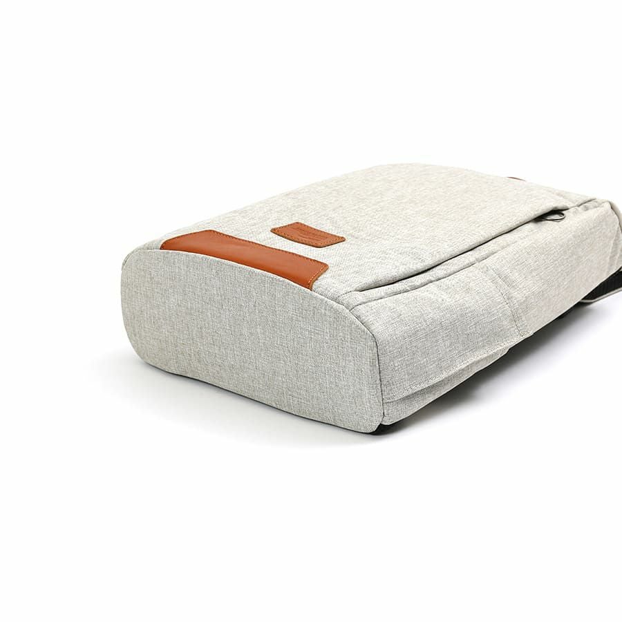 MOUSTACHE リュックサック 杢調ポリ×牛革 JRJ-0351