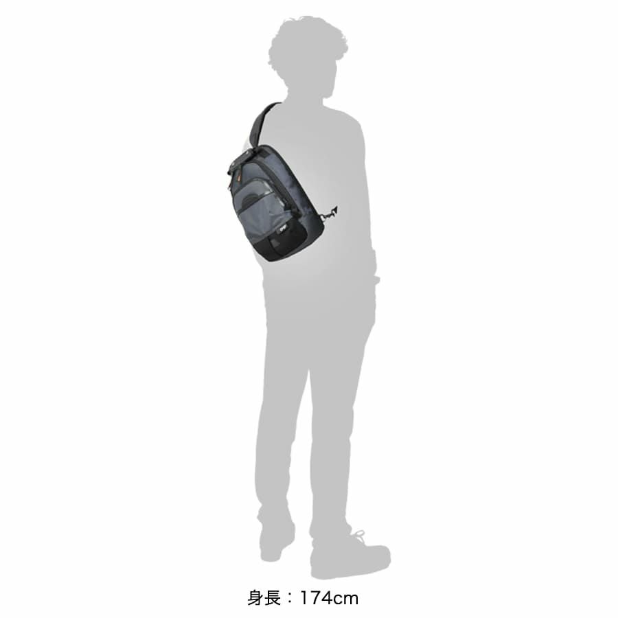 小物 Black 公式】 DSBK スリングバッグ MOONLIGHT OXTEX.×イタリアンレザー KOH