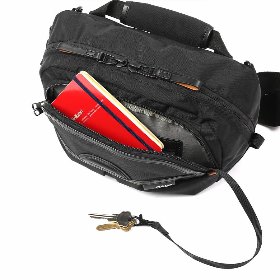 公式】 DSBK スリングバッグ MOONLIGHT OXTEX.×イタリアンレザー KOH