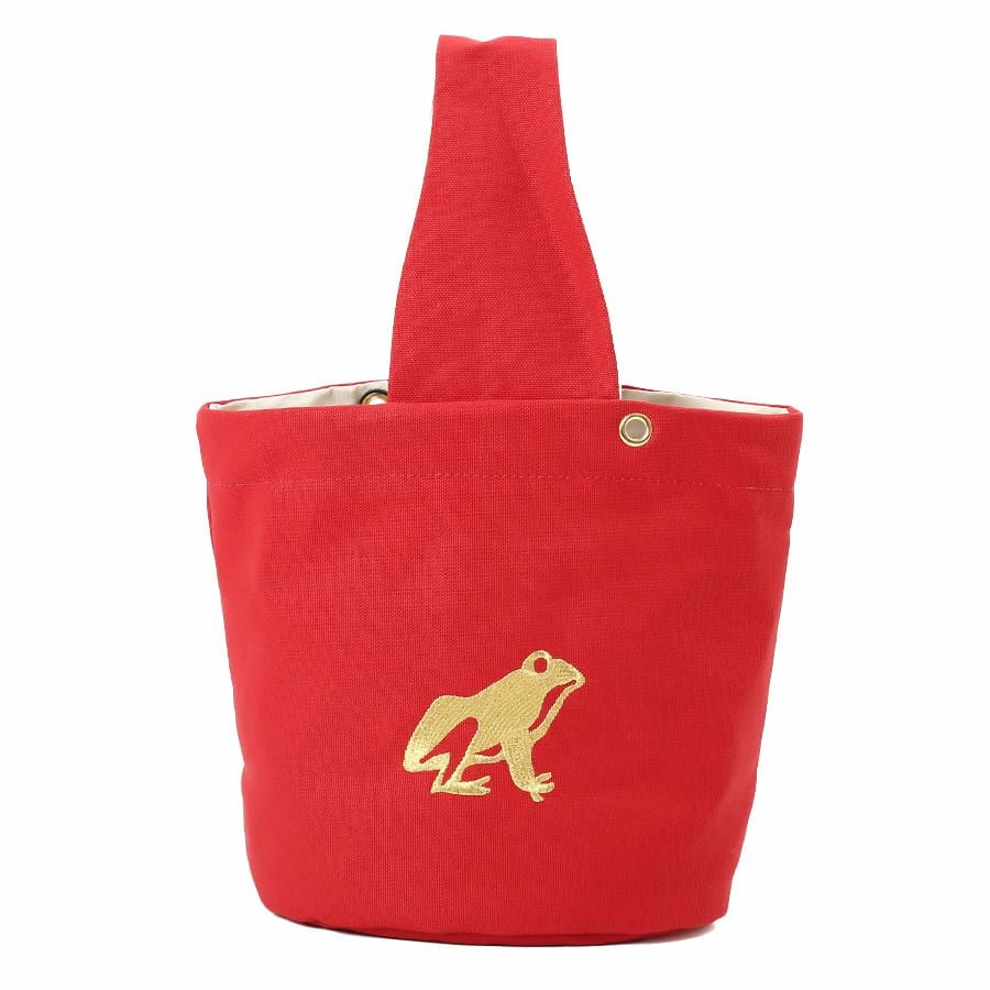 公式】 ESSENCE OF POISON バケツ型バッグ 日本製帆布×牛革 QAD-3140