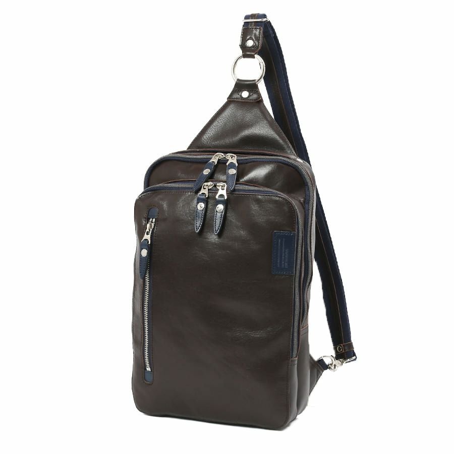 公式】 DOUBLES 2WAYボディリュック 牛革×イタリアン牛革 JPU-7464