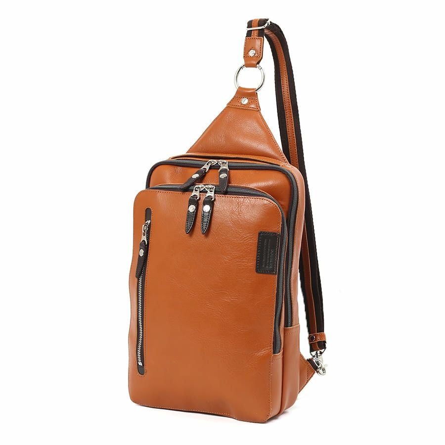 公式】 DOUBLES 2WAYボディリュック 牛革×イタリアン牛革 JPU-7464