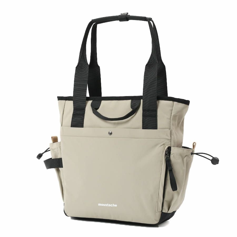 公式】 MOUSTACHE トートバッグ シワ加工ナイロン MEG-4429