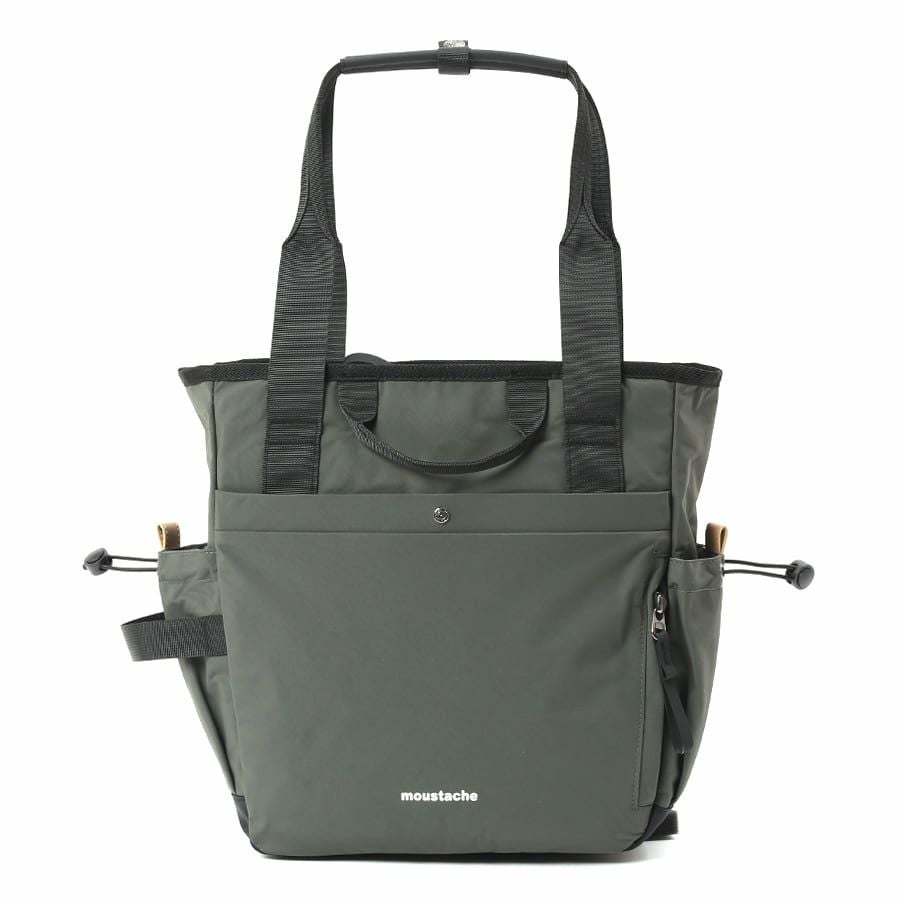 公式】 MOUSTACHE トートバッグ シワ加工ナイロン MEG-4429