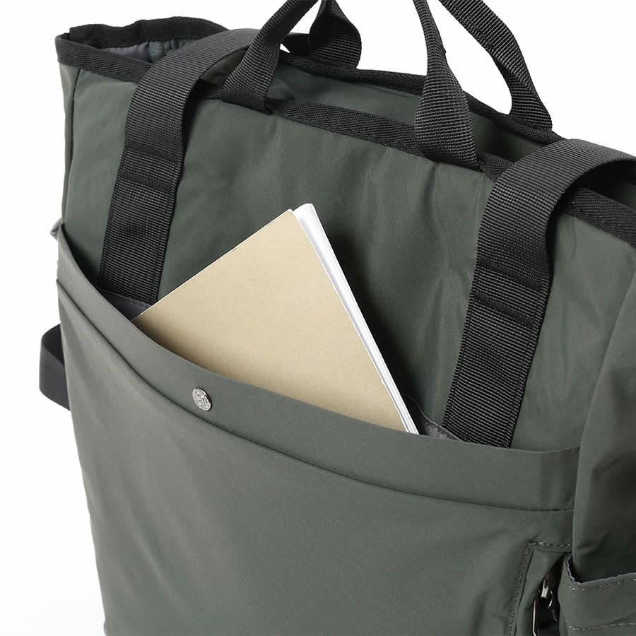 MOUSTACHE トートバッグ シワ加工ナイロン MEG-4429