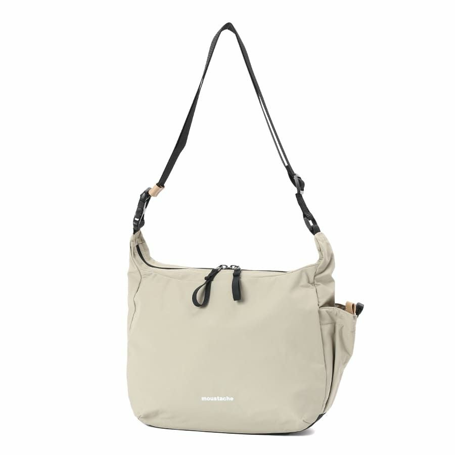 公式】 MOUSTACHE ショルダーバッグ シワ加工ナイロン MEG-4430