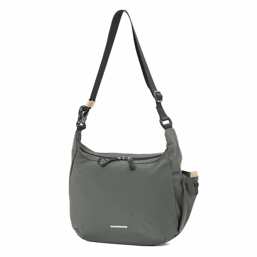 公式】 MOUSTACHE ショルダーバッグ シワ加工ナイロン MEG-4430