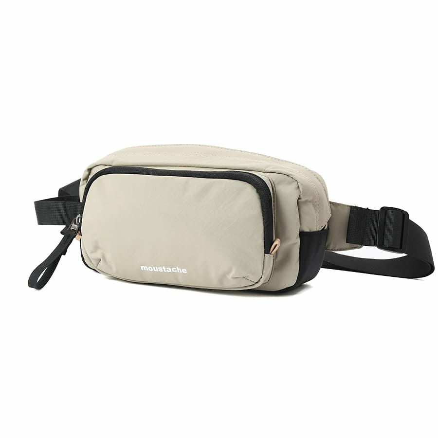 公式】 MOUSTACHE ウエストバッグ シワ加工ナイロン MEG-4431