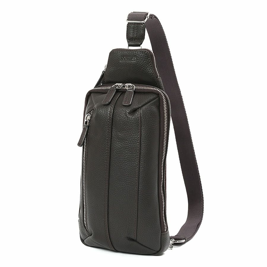 公式】 DOUBLES ボディバッグ 牛革 WRC-7950 ハーヴェスト