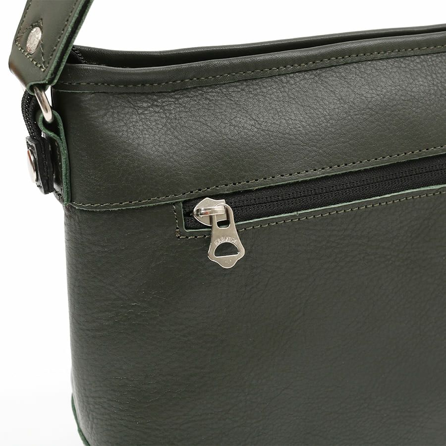 公式】 DOUBLES 横型ショルダーバッグ 牛革×イタリアンヌメ牛革 JPU