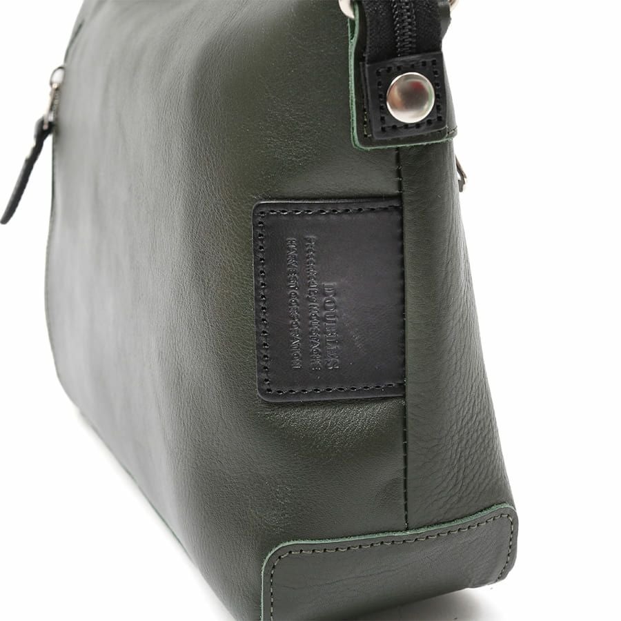公式】 DOUBLES 横型ショルダーバッグ 牛革×イタリアンヌメ牛革 JPU
