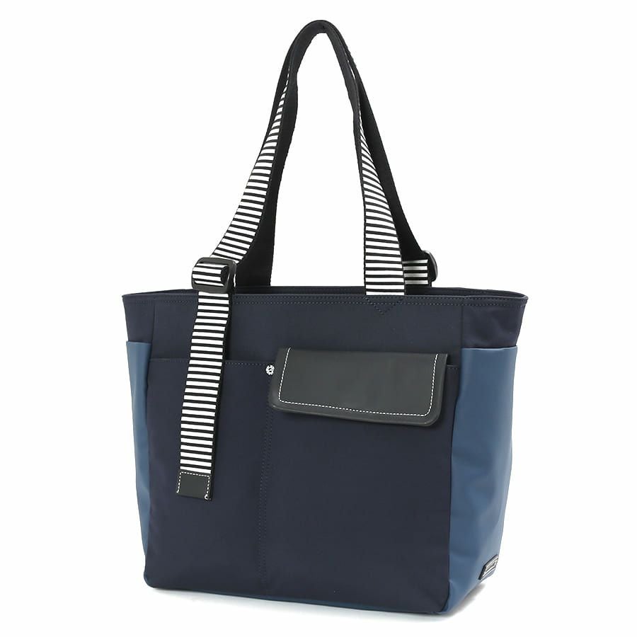 公式】 MOUSTACHE トートバック ポリエステル×マット合皮×コーティング