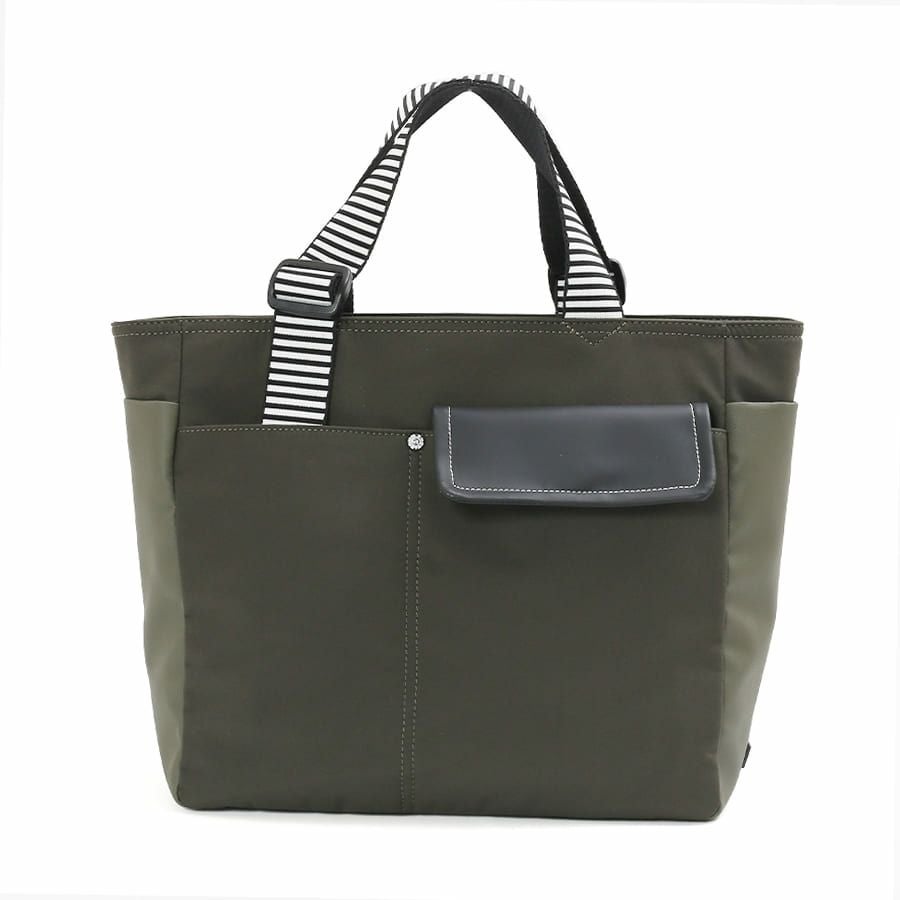 公式】 MOUSTACHE トートバック ポリエステル×マット合皮×コーティング