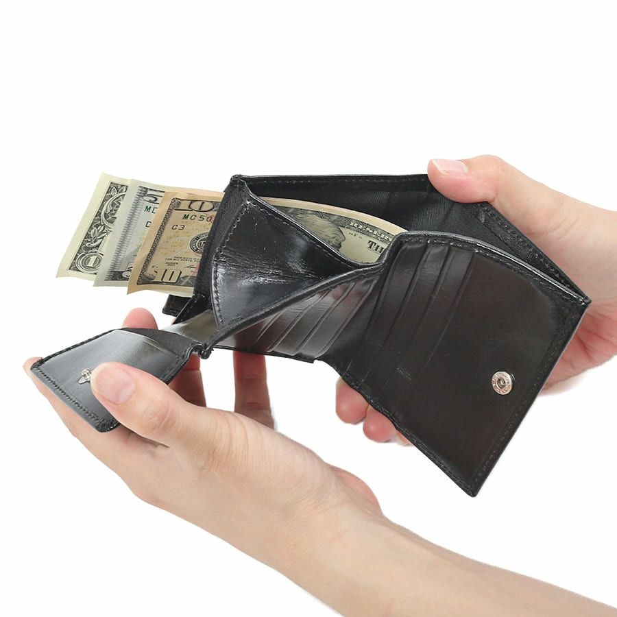 公式】 DOUBLES 二ツ折り財布(S) イタリアン牛革 XAL-7670