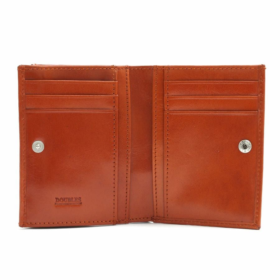 DOUBLES 二つ折りミドルウォレット イタリアン牛革 XAL-7671