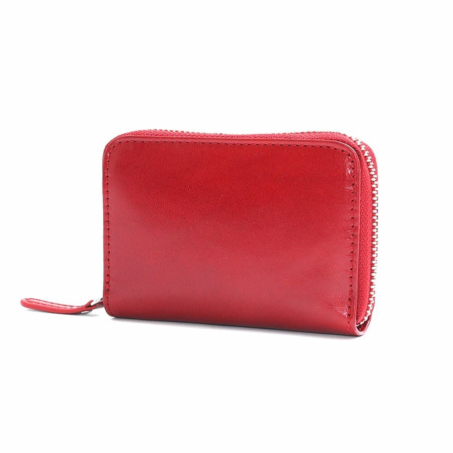 公式】 DOUBLES ラウンド三つ折りミニ財布 イタリアン牛革 XAL-7672