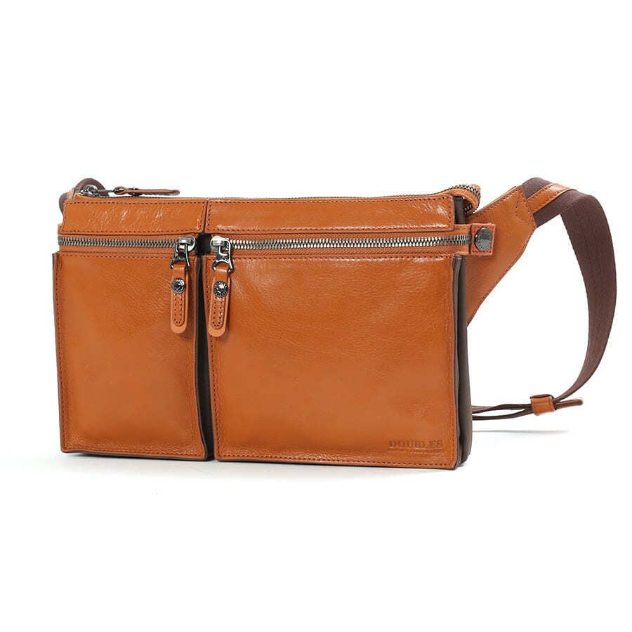 公式】 DOUBLES ウエストバッグ 牛革×ポリエステル KPP-1450