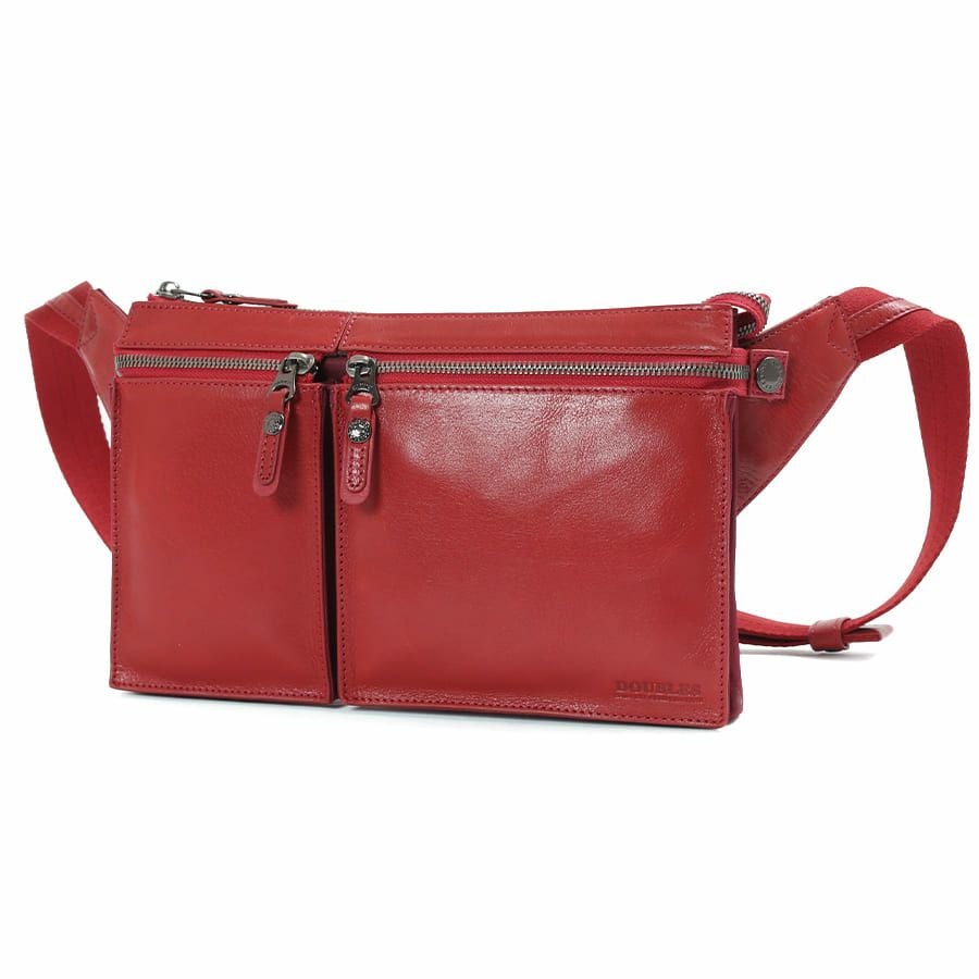 公式】 DOUBLES ウエストバッグ 牛革×ポリエステル KPP-1450