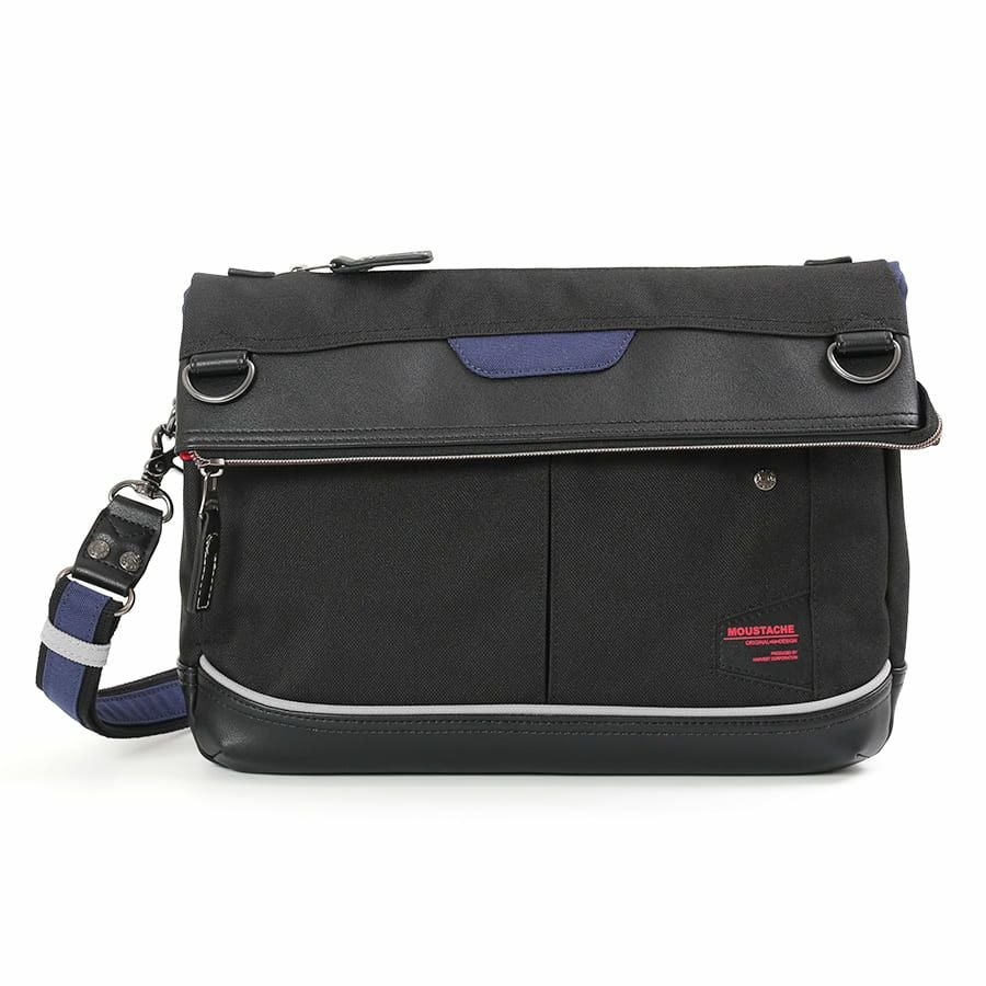 MOUSTACHE ショルダーバッグ ポリエステル×合皮 JED-1500