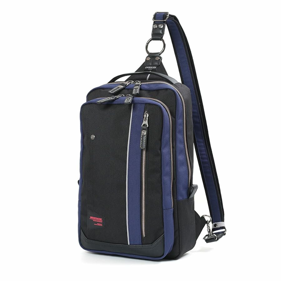 【エヴァンゲリオンコラボ】【数量限定】 MOUSTACHE 2WAYボディリュック ポリエステル×合皮 JED-1501