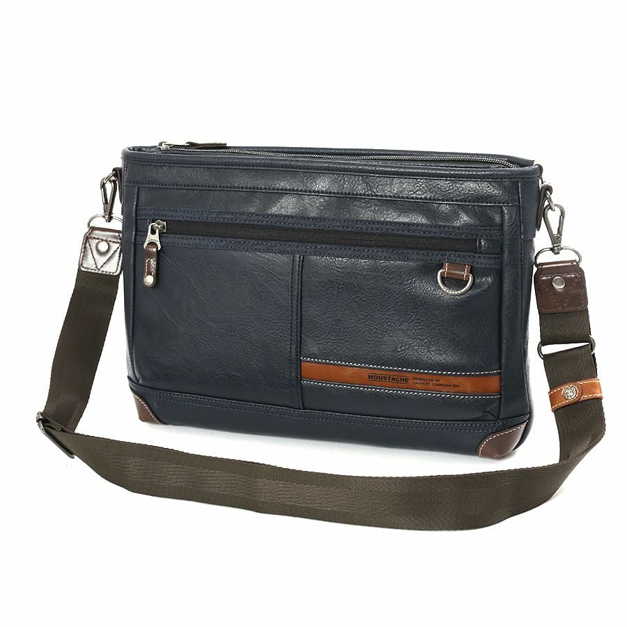 公式】 MOUSTACHE ショルダーバッグ 合皮 JTZ-4156 ハーヴェスト