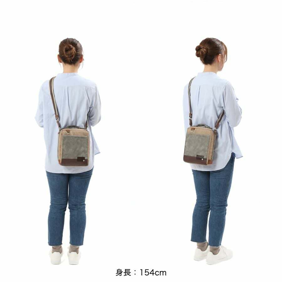 MOUSTACHE ラウンドショルダー ヌバック調合皮×合皮×ポリエステル JOH-4275