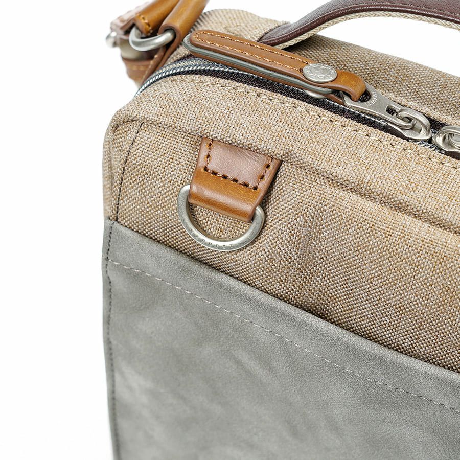 MOUSTACHE ラウンドショルダー ヌバック調合皮×合皮×ポリエステル JOH-4275