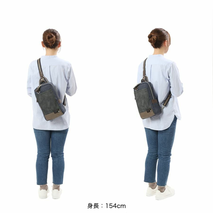  MOUSTACHE ボディバッグ ヌバック調合皮×合皮×ポリエステル JOH-4276