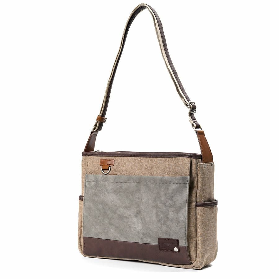 MOUSTACHE ショルダーバッグ ヌバック調合皮×合皮×ポリエステル JOH-4277