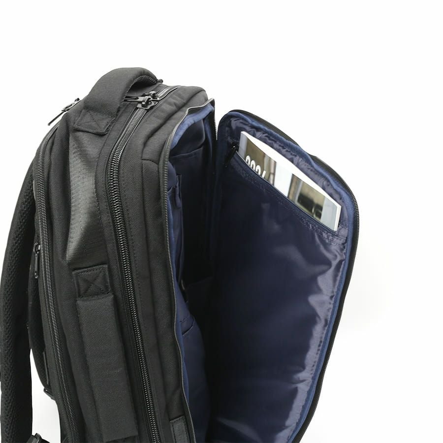 moustache on time 3層ビジネスリュック ヘリンボーンポリ×杢調ポリ MHB-2781