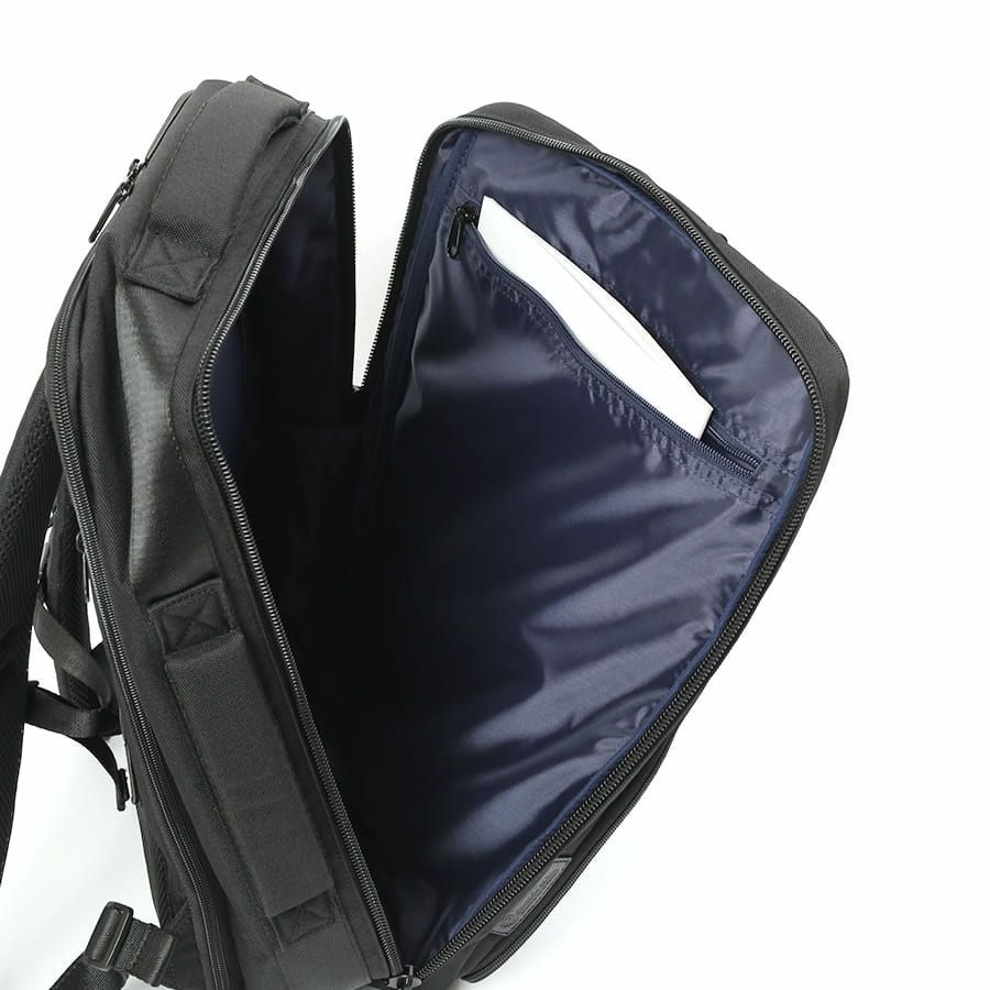 moustache on time 3層ビジネスリュック ヘリンボーンポリ×杢調ポリ MHB-2781