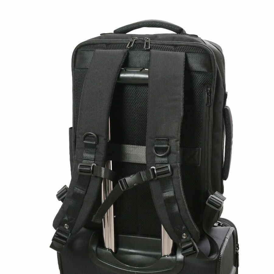 moustache on time 3層ビジネスリュック ヘリンボーンポリ×杢調ポリ MHB-2781