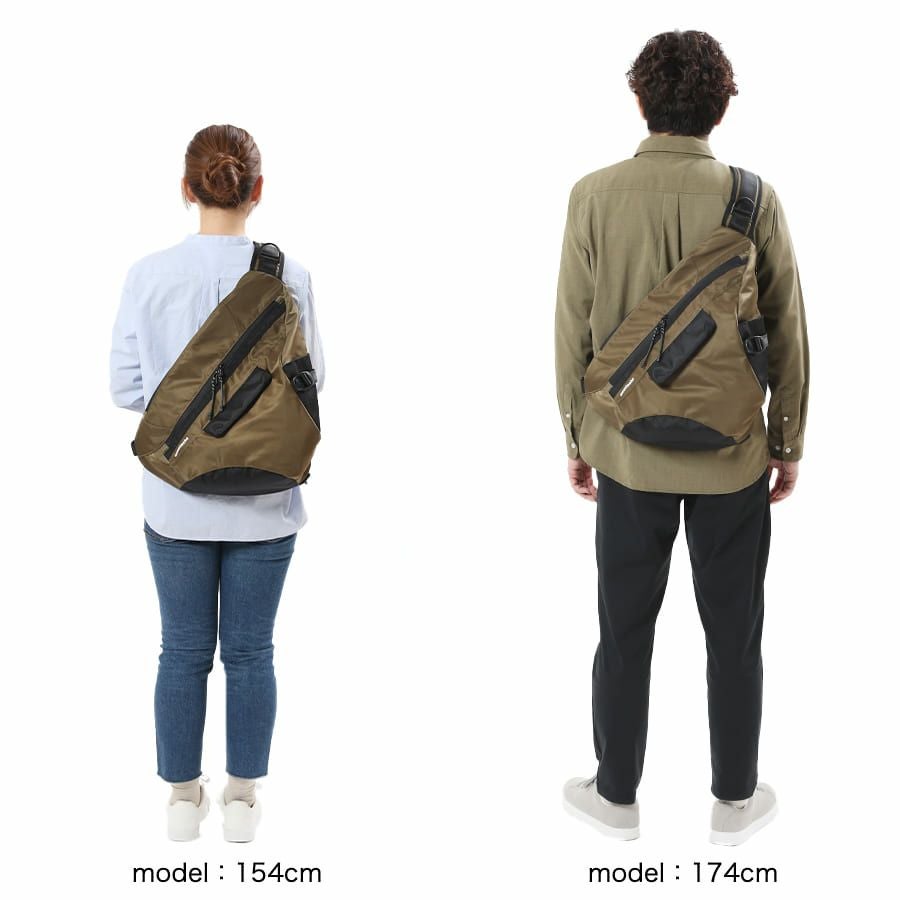 MOUSTACHE スリングバッグ 210Dヘビーツイルナイロン×ポリエステル JNZ-4949