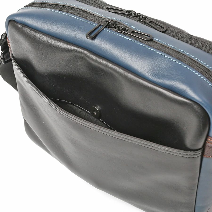 【WEB限定】 DOUBLES ショルダーバッグ(M) 牛革 BZN-7026N