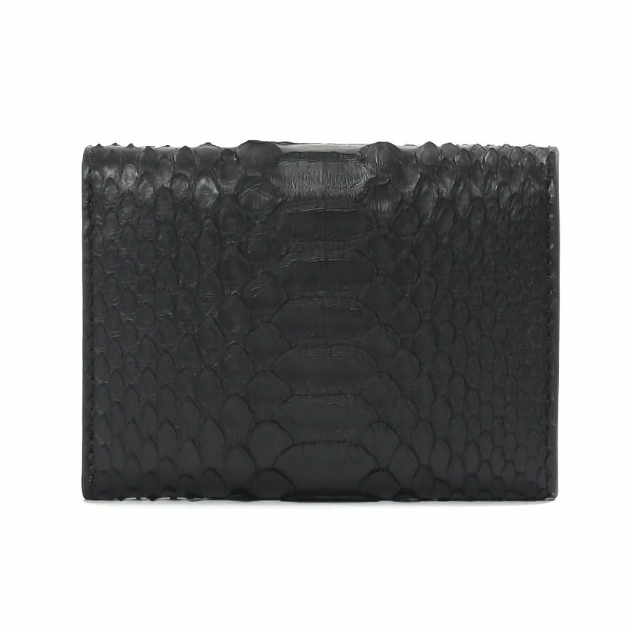 DOUBLES 三つ折り財布 マットパイソン革×イタリアン牛革 KSK-7050