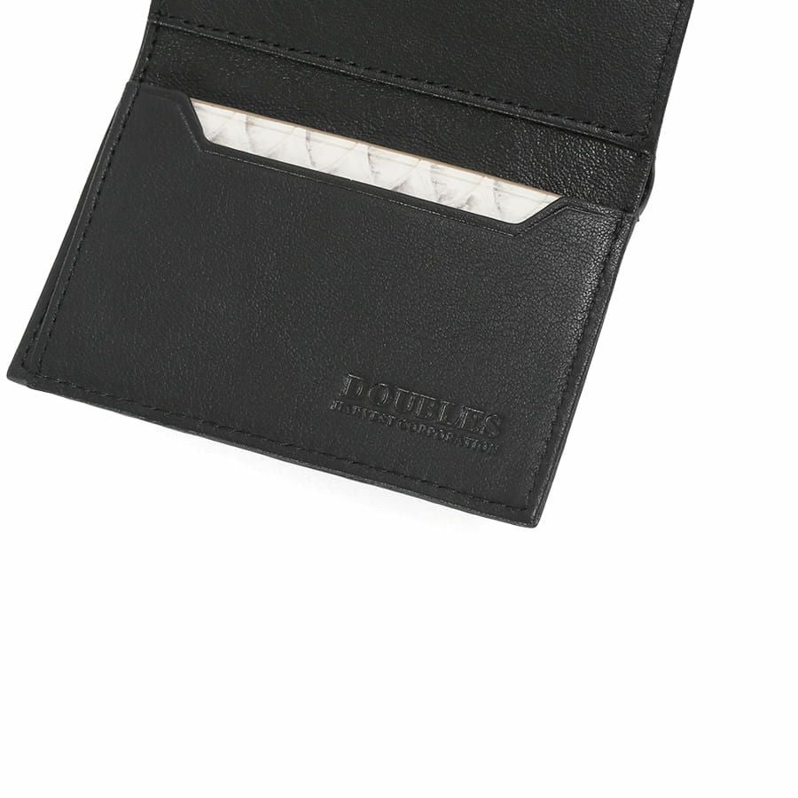 DOUBLES 三つ折り財布 マットパイソン革×イタリアン牛革 KSK-7050