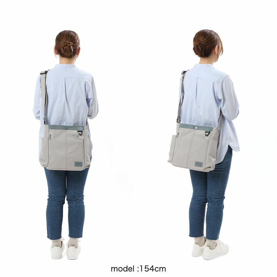 MOUSTACHE ショルダーバッグ ナイロン×ベロア調合皮 JVJ-4110